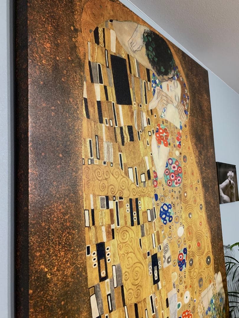 引き取り限定⭐︎クリムト⭐︎接吻⭐︎キス⭐︎大版絵画⭐︎極美品