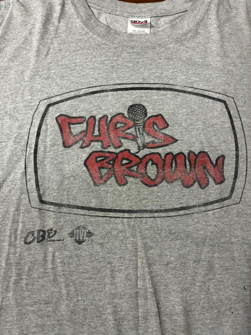 00s初期クリスブラウン バンドTシャツ3XLラップtビンテージ90s R&B