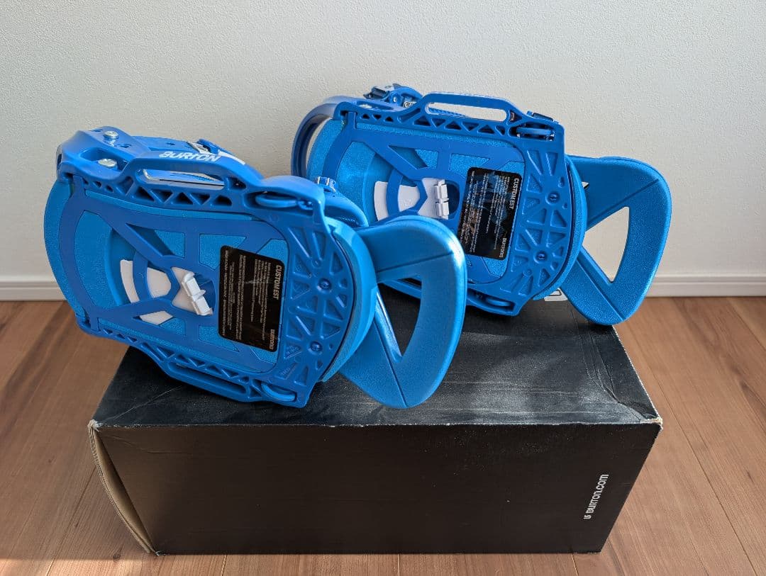 〘未使用品〙BURTON CUSTOM ビンディング ブルー　US/Msize