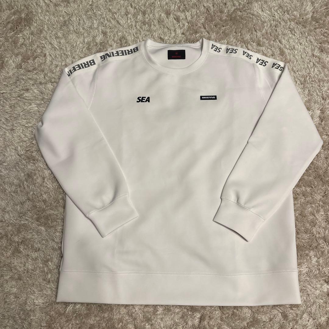BRIEFING SEA ホワイト スウェットシャツ