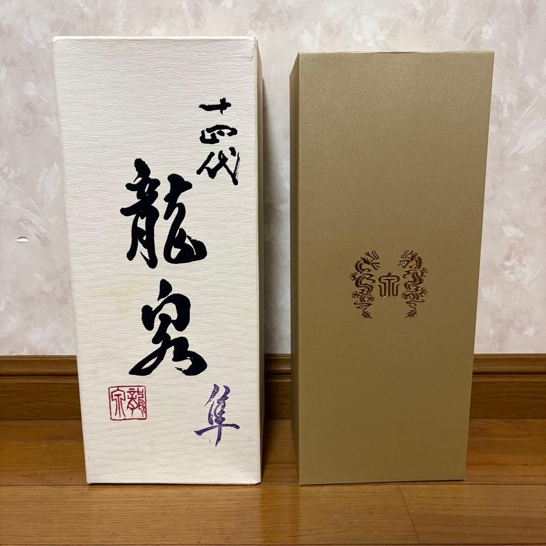 【空瓶】2024年 十四代 龍泉 隼　純米大吟醸 720ml 箱付き 未洗浄品