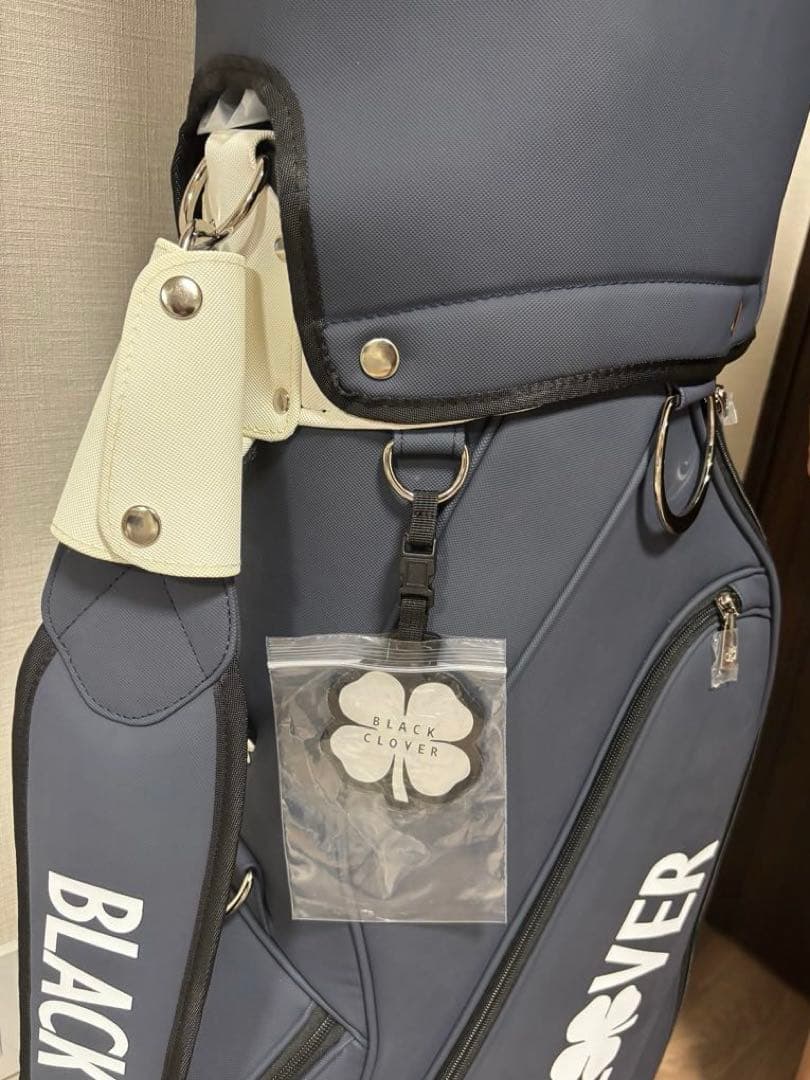 新品未使用★BLACKCLOVER ゴルフバッグ ネイビー