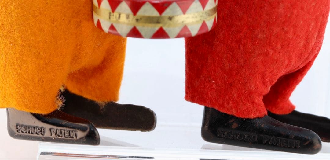 ヴィンテージ Schuco ワインドアップ猿の演奏者 フィギュア2体セット