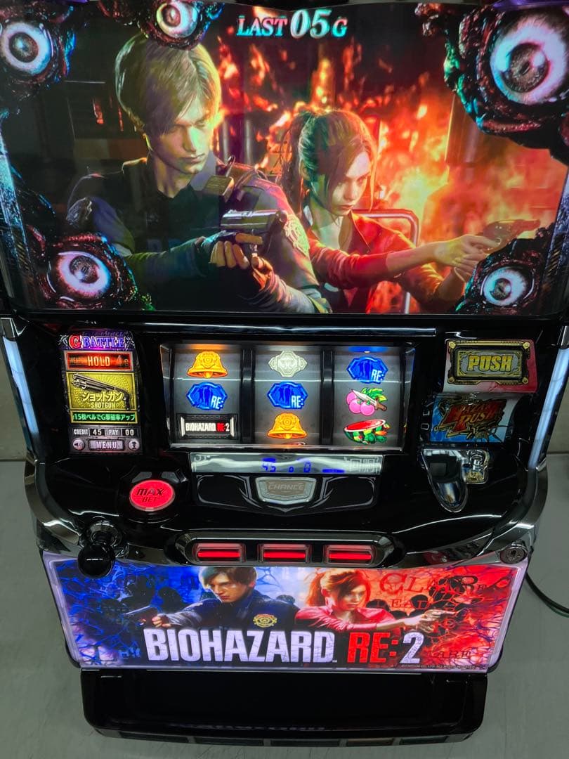 パチスロ実機　バイオハザードＲＥ：２ＸＢ　不要機付き
