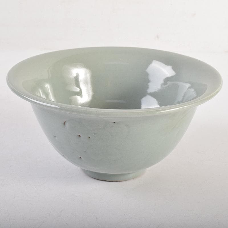 中国　龍泉窯　青磁　陰刻　花文　鉢　M　R8813