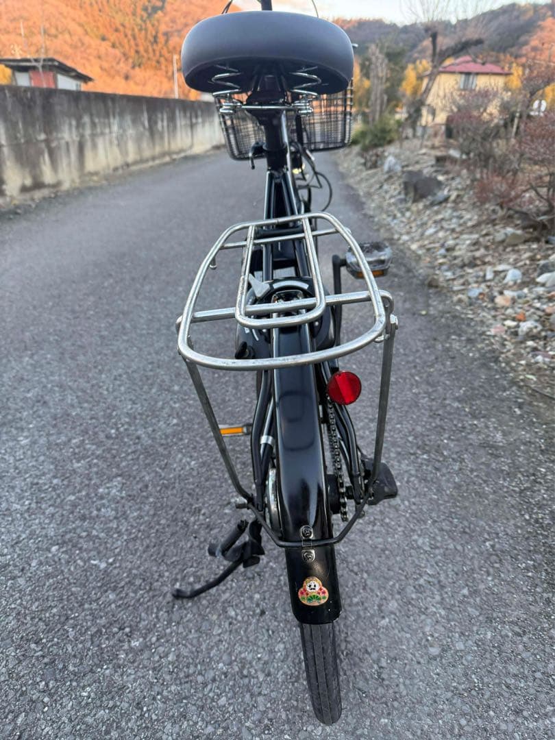 電動アシスト自転車 ブラック バスケット付き