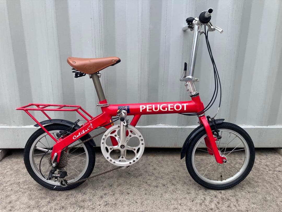 PEUGEOT 折りたたみ自転車 レッド