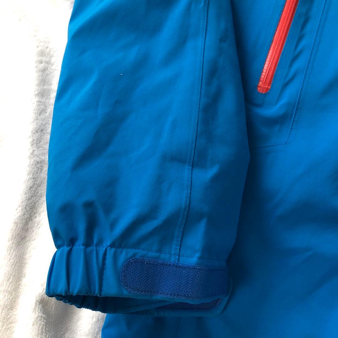 モンベルMストームパーカー青メンズ男性スキー防寒スノボー雪