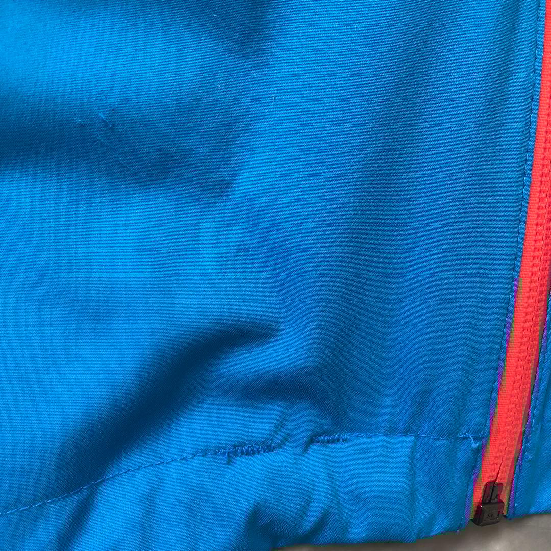 モンベルMストームパーカー青メンズ男性スキー防寒スノボー雪