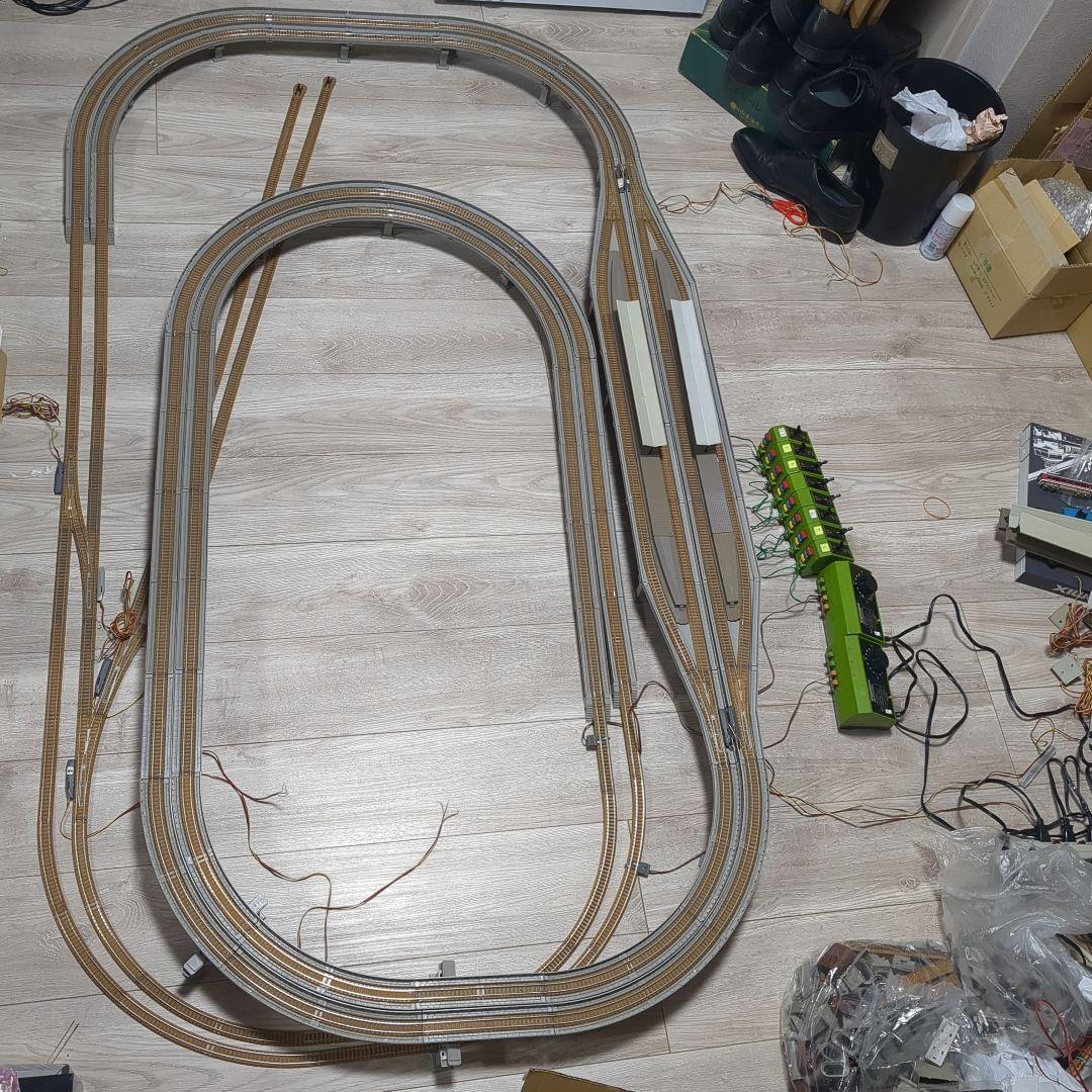 複線立体交差、高架駅レールセット