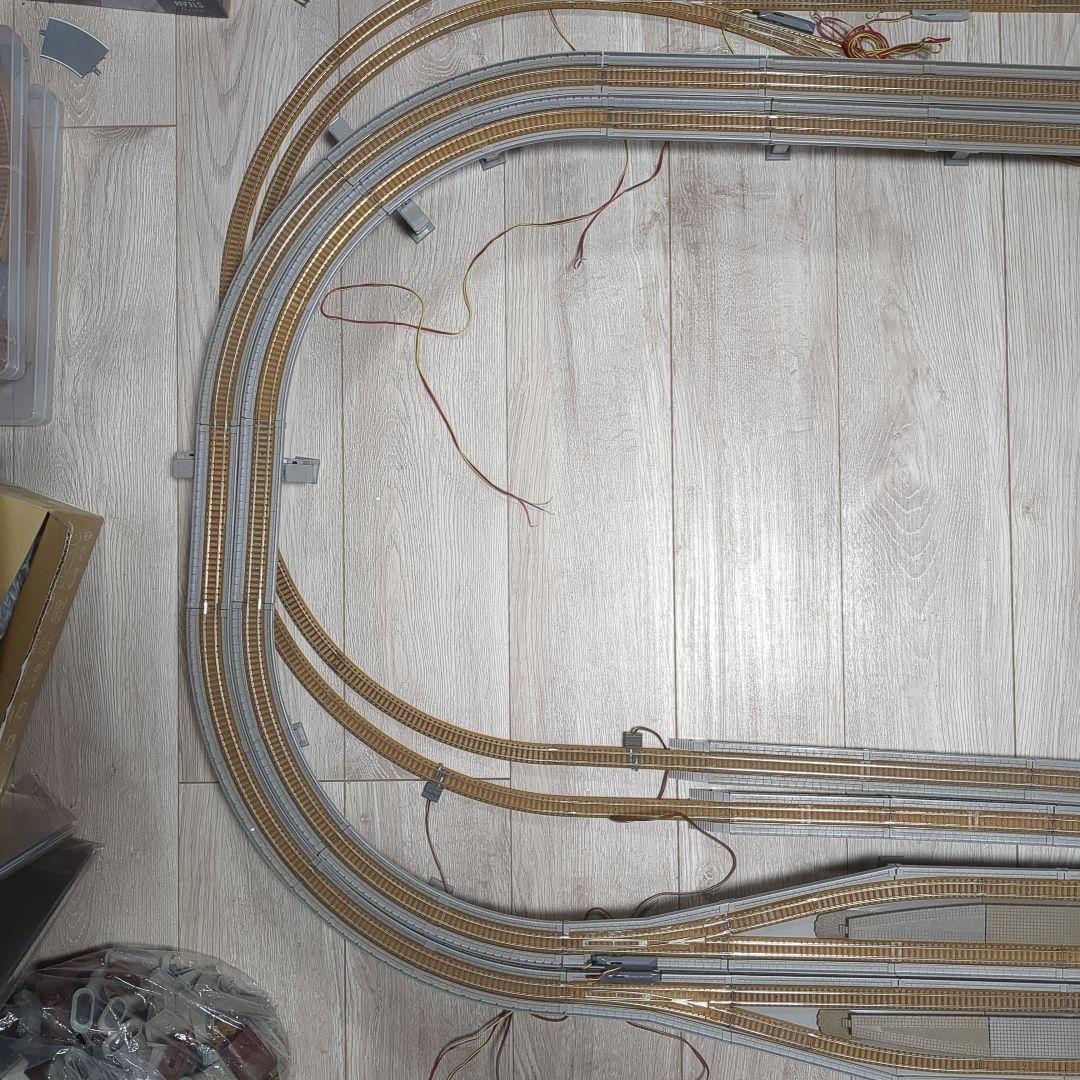 複線立体交差、高架駅レールセット