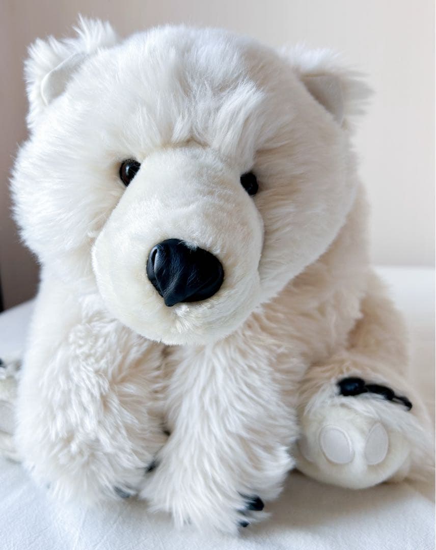 DITZ ぬいぐるみ くたくた ポーラーベア シロクマ ぬいぐるみ 寝そべり