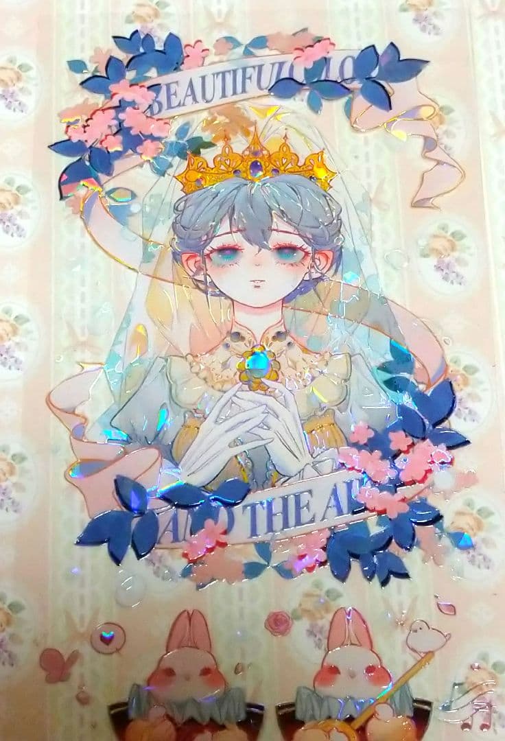 J963＃圣女祈愿(贝壳光)三毛喵切り売り海外人物マステ女の子