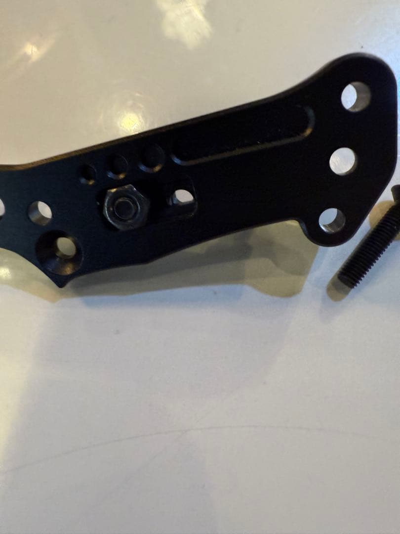 オーバードーズ アジャスタブルアルミリアショックタワー美品黒レア品