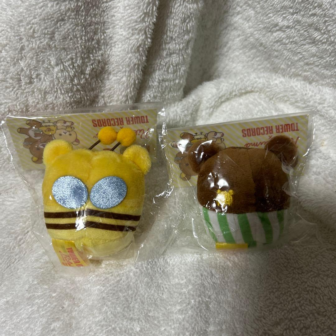 2019年レア　リラックマ × タワーレコード コラボ　てのりぬいぐるみ　2個