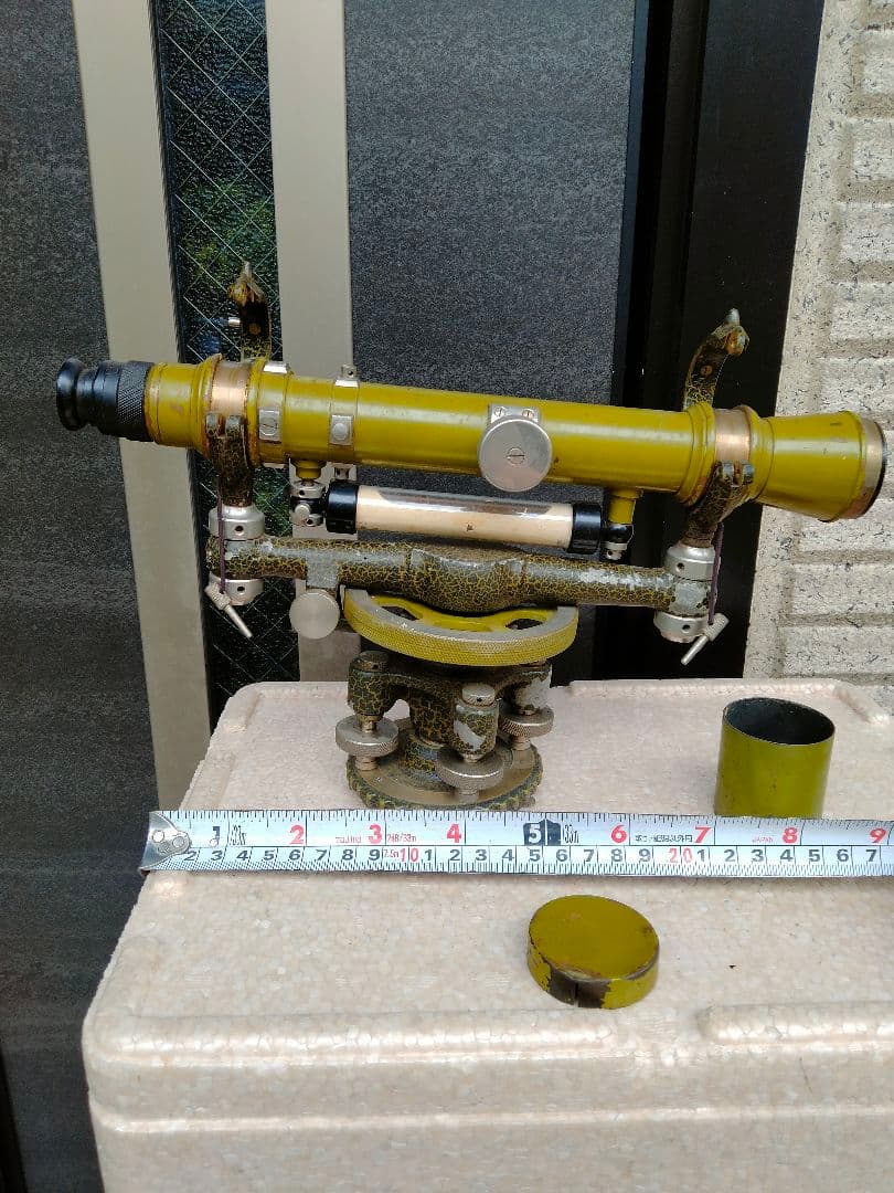 レベル　高さ出し　測量　昭和　当時物　コレクション骨董品　建築工事