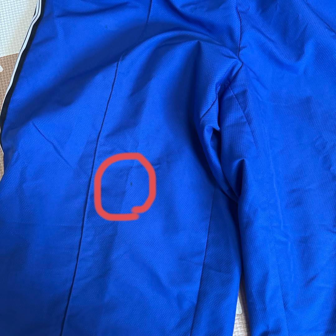 Mizuno 青 ジッパー付き ウィンドブレーカー