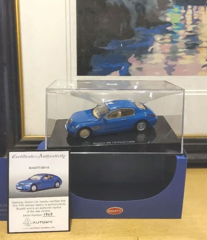 ミニカー Autoart BUGATTI EB 118 paris 1998 1/43