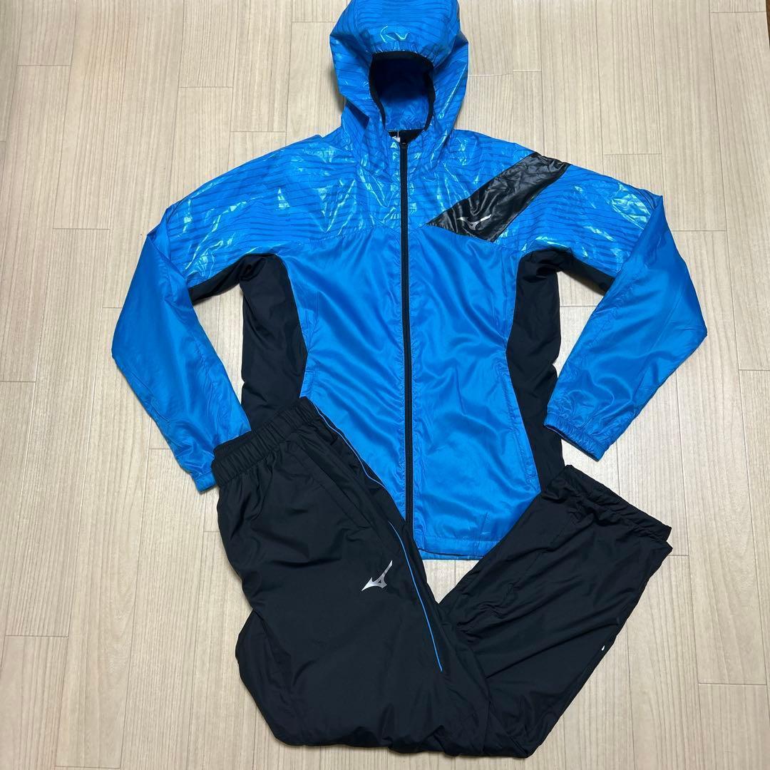 ほぼ新品 ミズノ ウインドブレーカー 上下 セットアップ Sサイズ