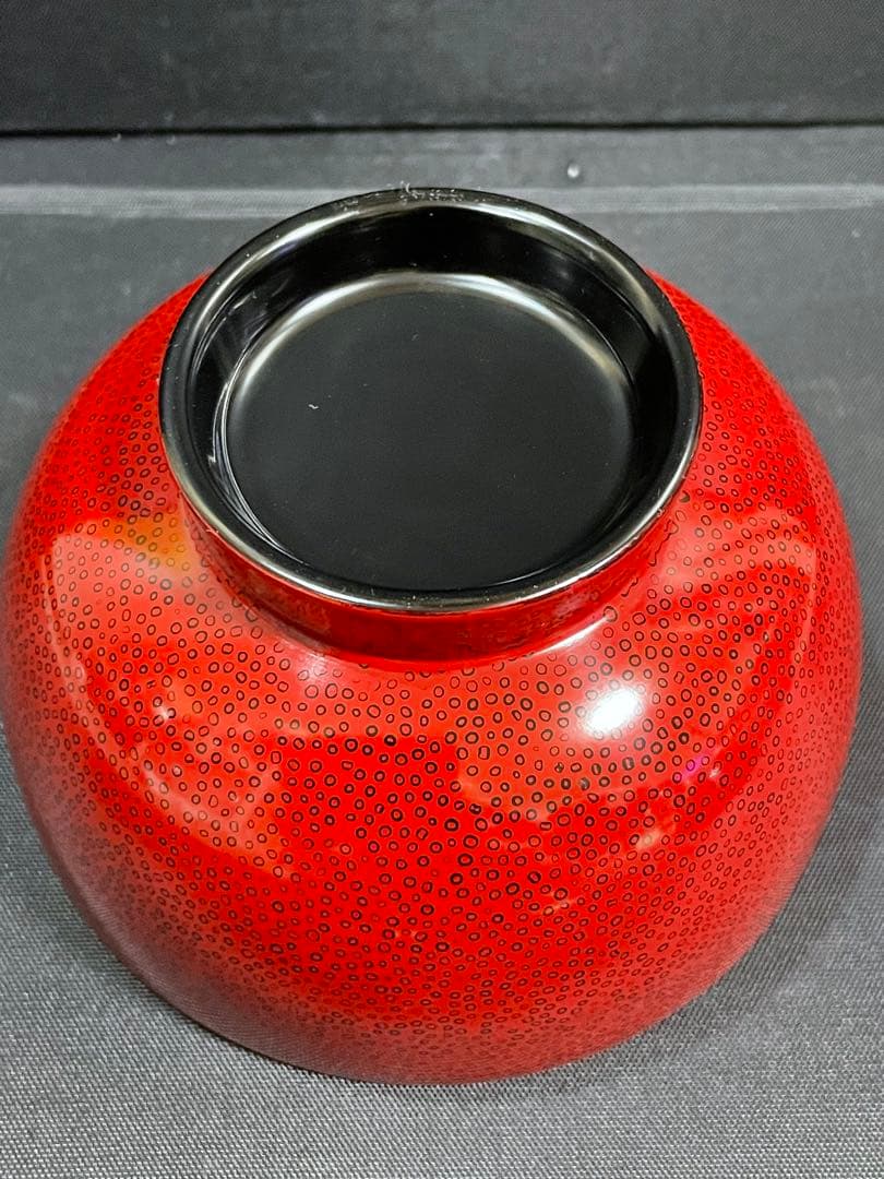 津軽塗　七々子塗　うるし塗 夫婦椀＆夫婦箸セット 天然木　【未使用品】