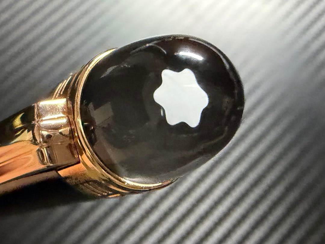 未使用に近い モンブラン スターウォーカー レッドゴールドレジン ボールペン