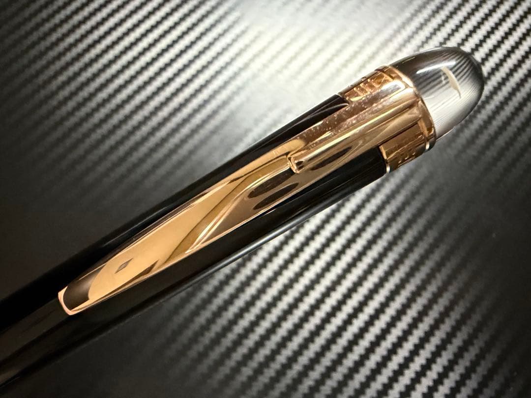 未使用に近い モンブラン スターウォーカー レッドゴールドレジン ボールペン