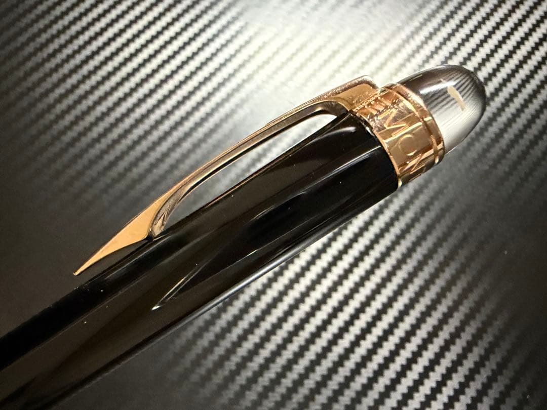 未使用に近い モンブラン スターウォーカー レッドゴールドレジン ボールペン