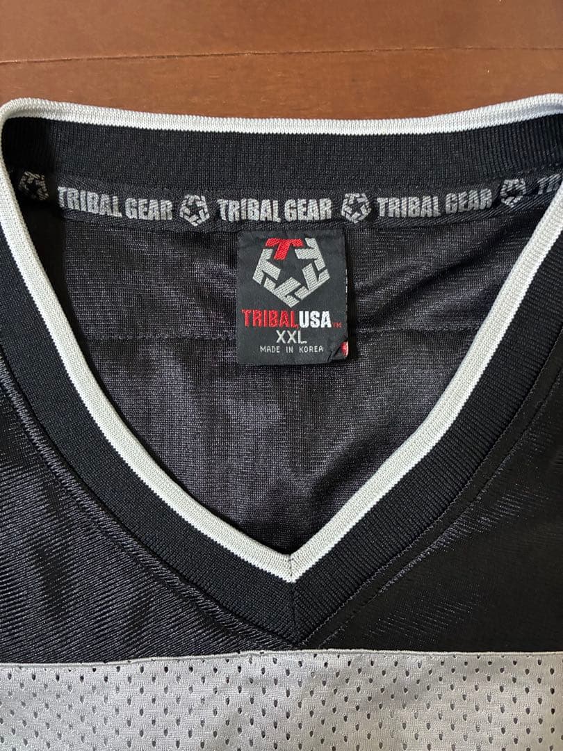 XXL！トライバルギアTRIBAL GEARアメフト メッシュシャツナンバリング