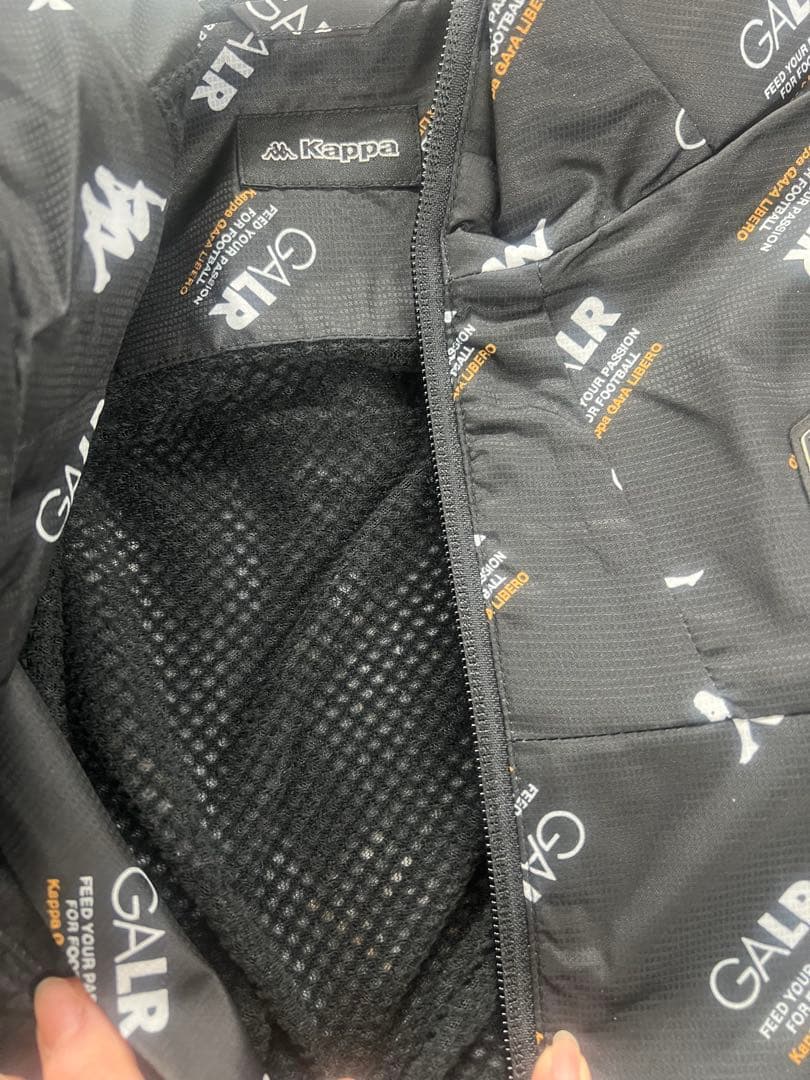 カッパ メンズ ウインドジャケット パンツ 上下セット ブラック M