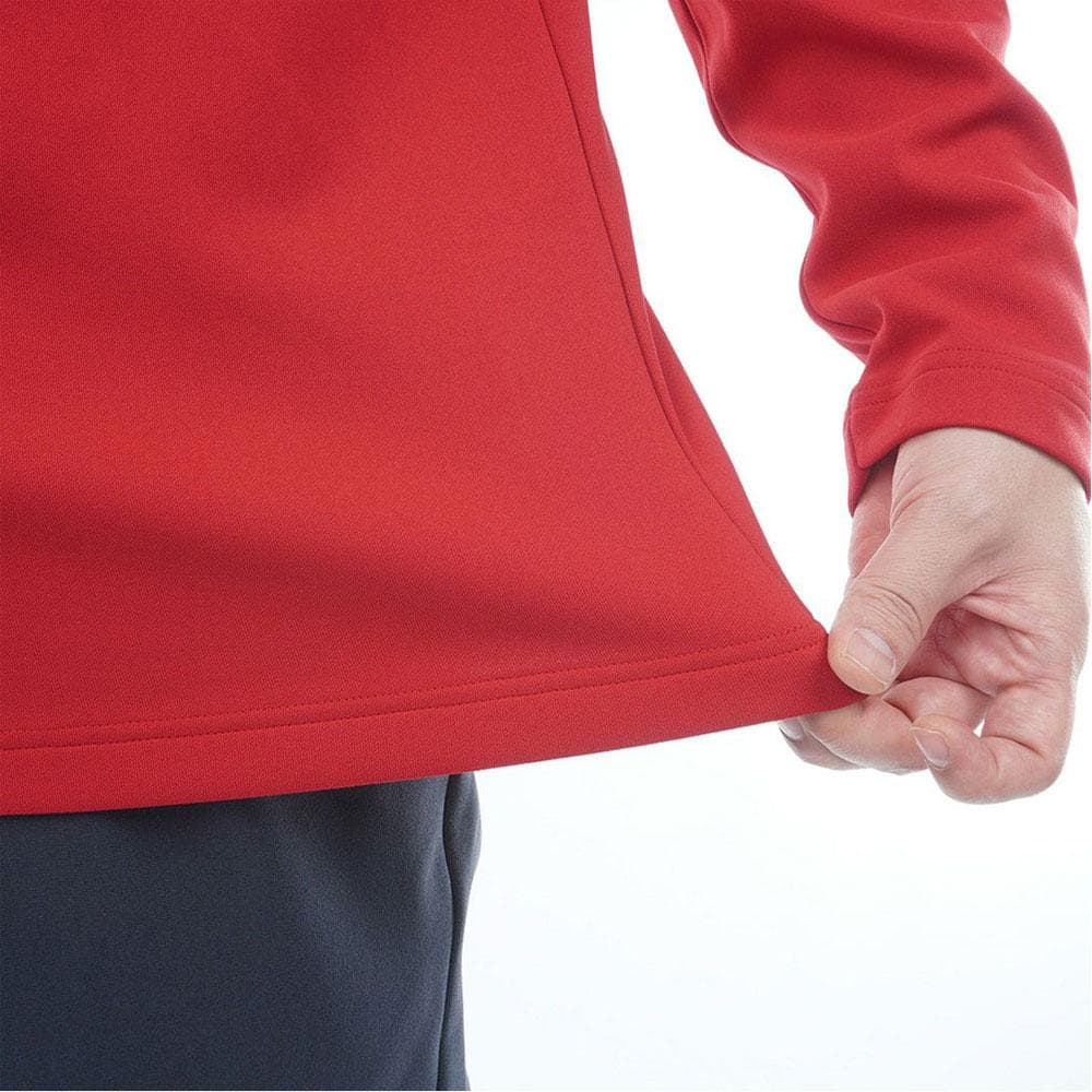 トミーヒルフィガー 長袖ジップアップポロシャツ【L寸】レッド　 thma580