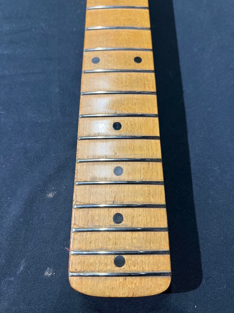 国産　ジャガード　バーズアイメイプル　ネック　ワンピース