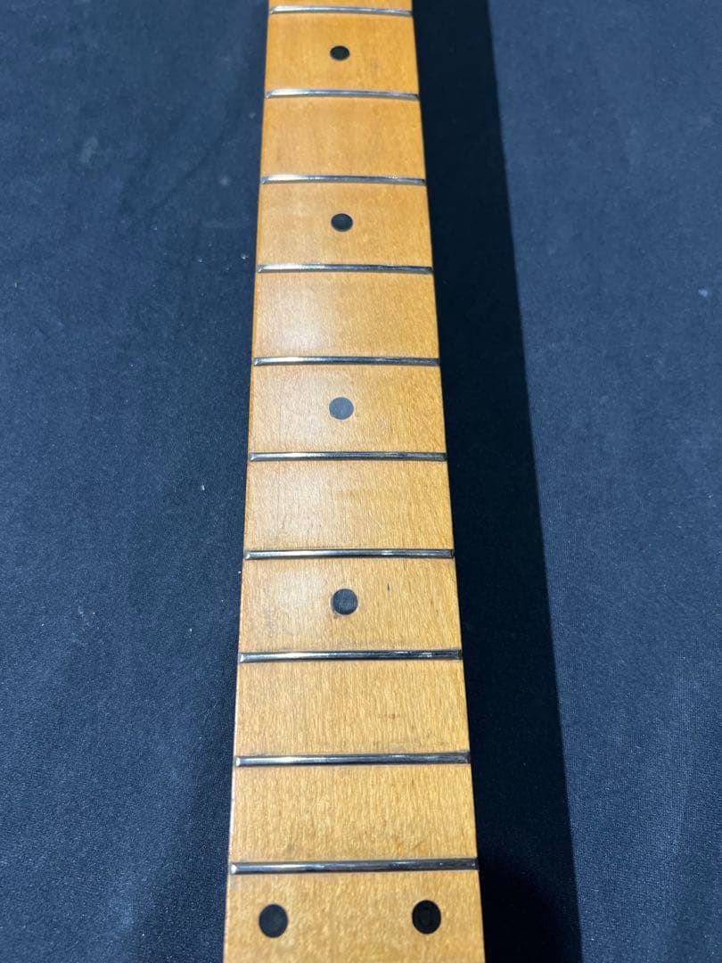 国産　ジャガード　バーズアイメイプル　ネック　ワンピース