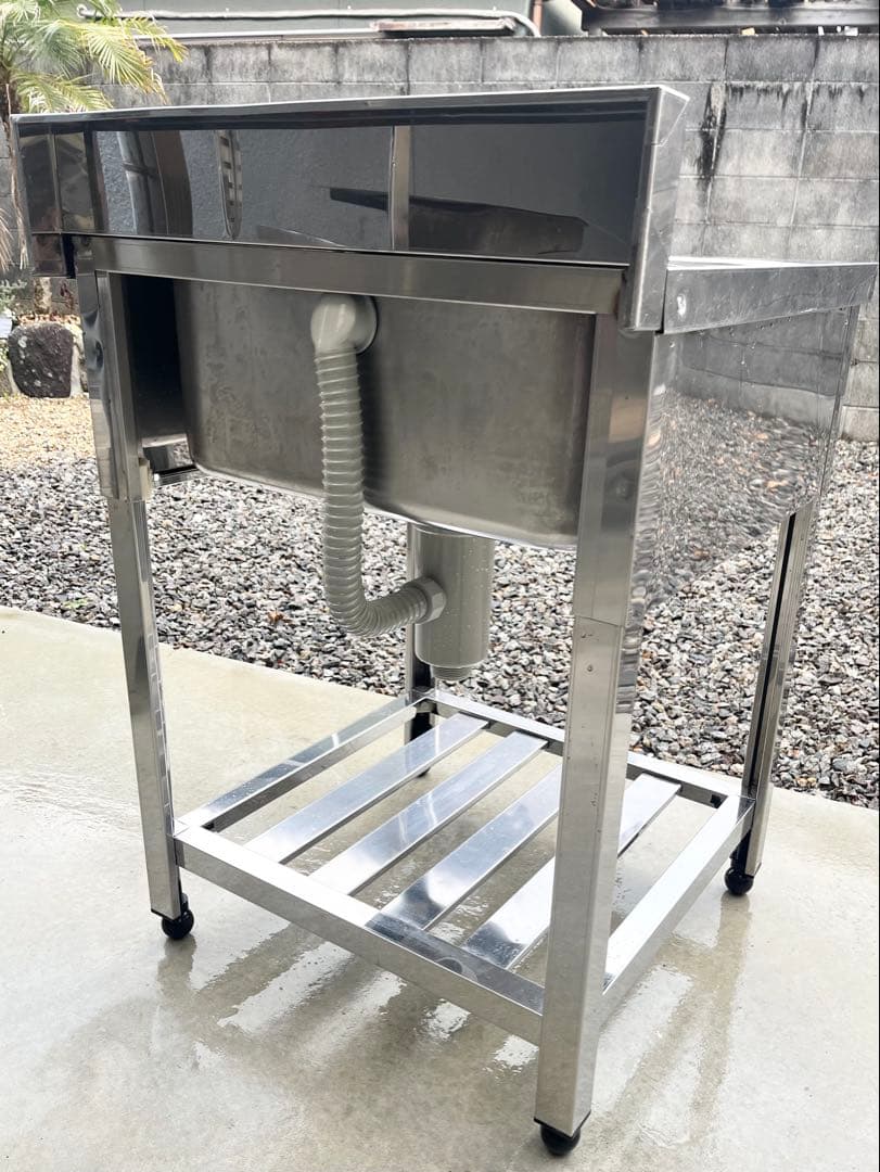 ステンレス1槽シンク 流し台 業務用　600×600×800