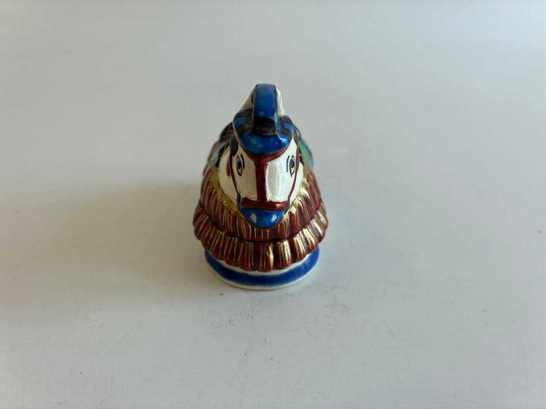 ラスト1！！新春干支午年　馬形 香合 陶器製　加藤利昇窯作