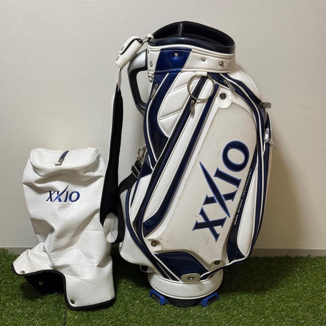 ダンロップ XXIO ゼクシオ キャディバッグ ゴルフバッグ ホワイト