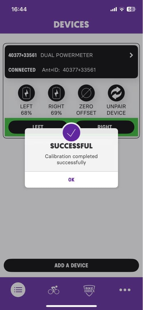 パワーメーター　4iiii 両脚　シマノクランク　105 165mm