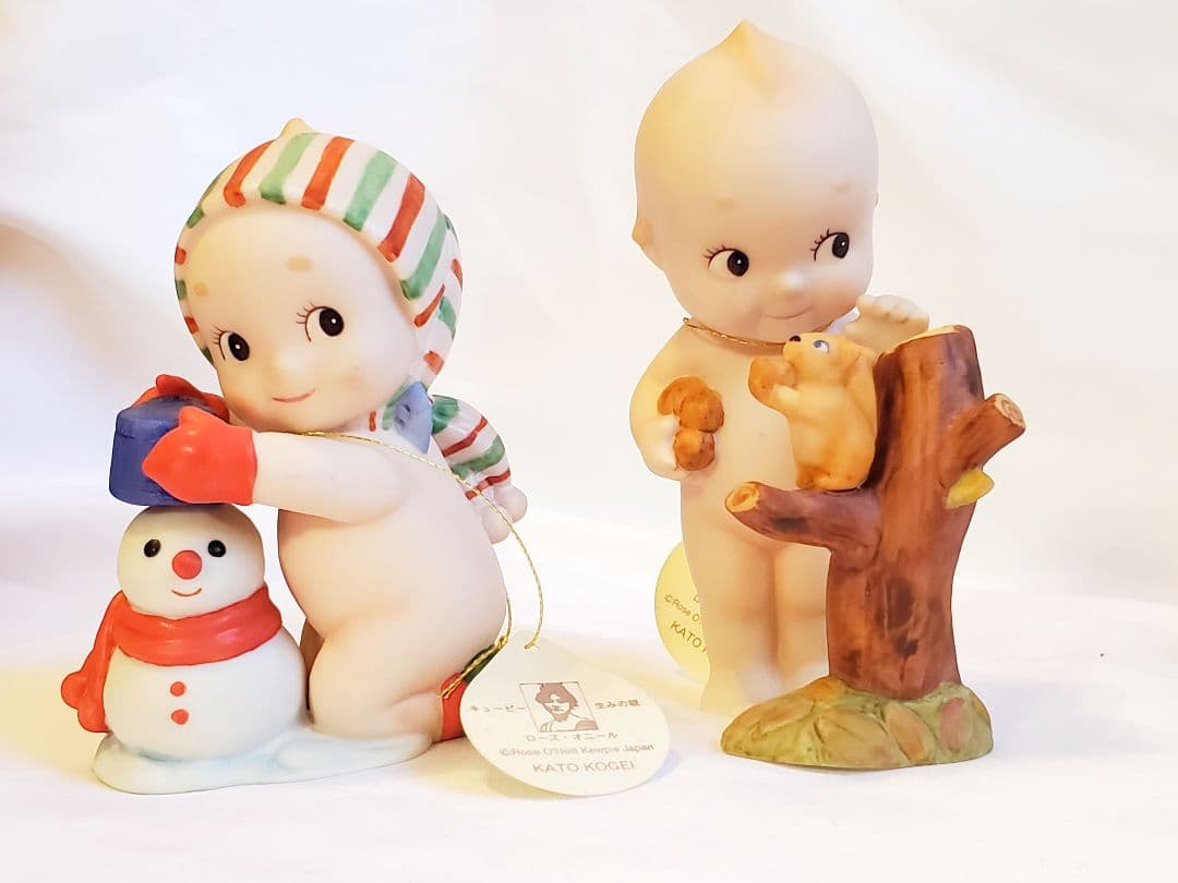 ♦️希少品♦️加藤工芸　ローズ・オニール キューピー陶器人形 置物 5点セット