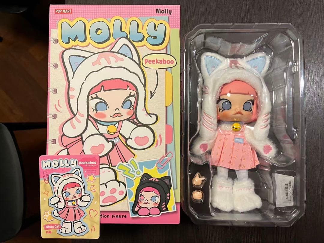 Molly Peekaboo 1/8 アクションフィギュア 白猫