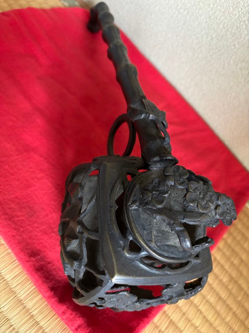 鉄製装飾的な墨入れ器具 日本製