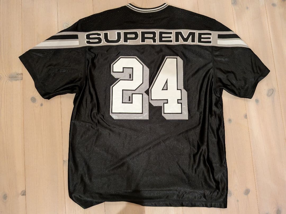 Supreme メッシュアメフトジャージ　黒　M