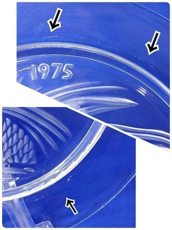 ラリック 金魚 イヤープレート クリスタルガラス 飾り皿 フランス アンティーク