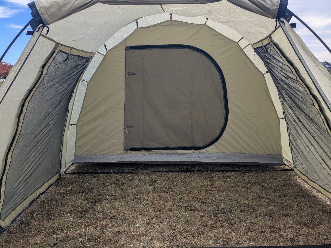 【美品】グリーンステージ　2ルームトンネルテント