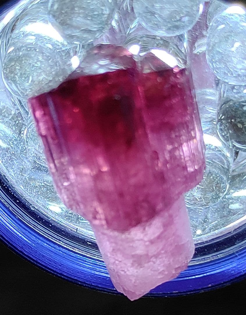 瓶入りルベライト原石とハーキマーダイヤモンド原石 レア