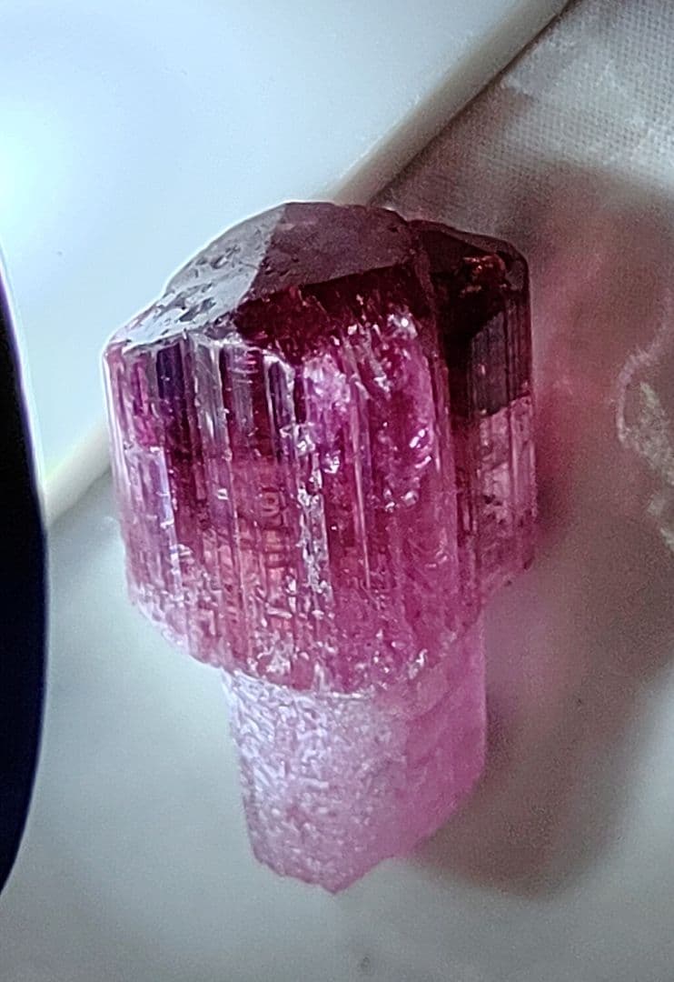 瓶入りルベライト原石とハーキマーダイヤモンド原石 レア