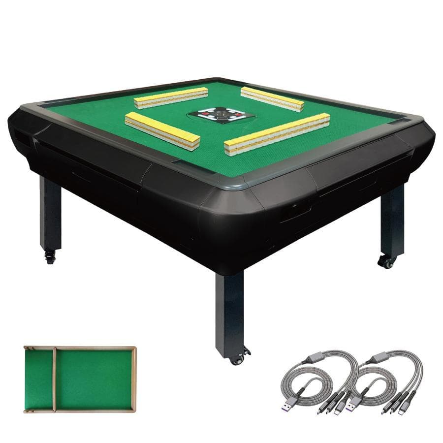 全自動麻雀卓 [3人打ち対応機種] ハーフレッグ（牌28mm：マットブラック）