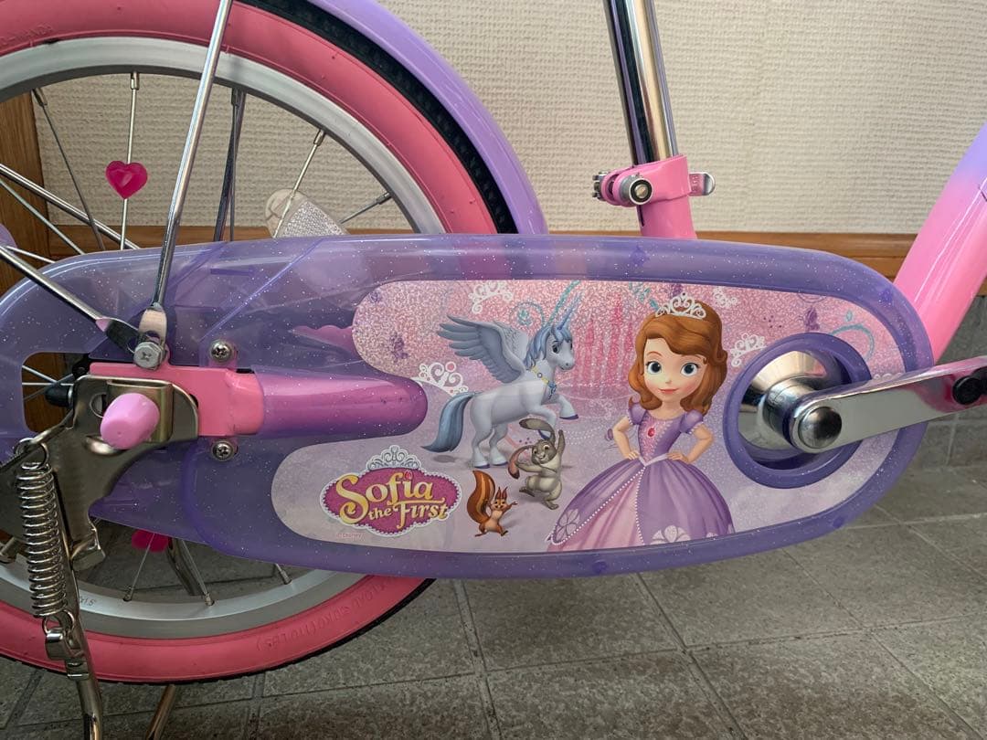 子供　自転車 小さなプリンセスソフィア　両立スタンド　16インチ