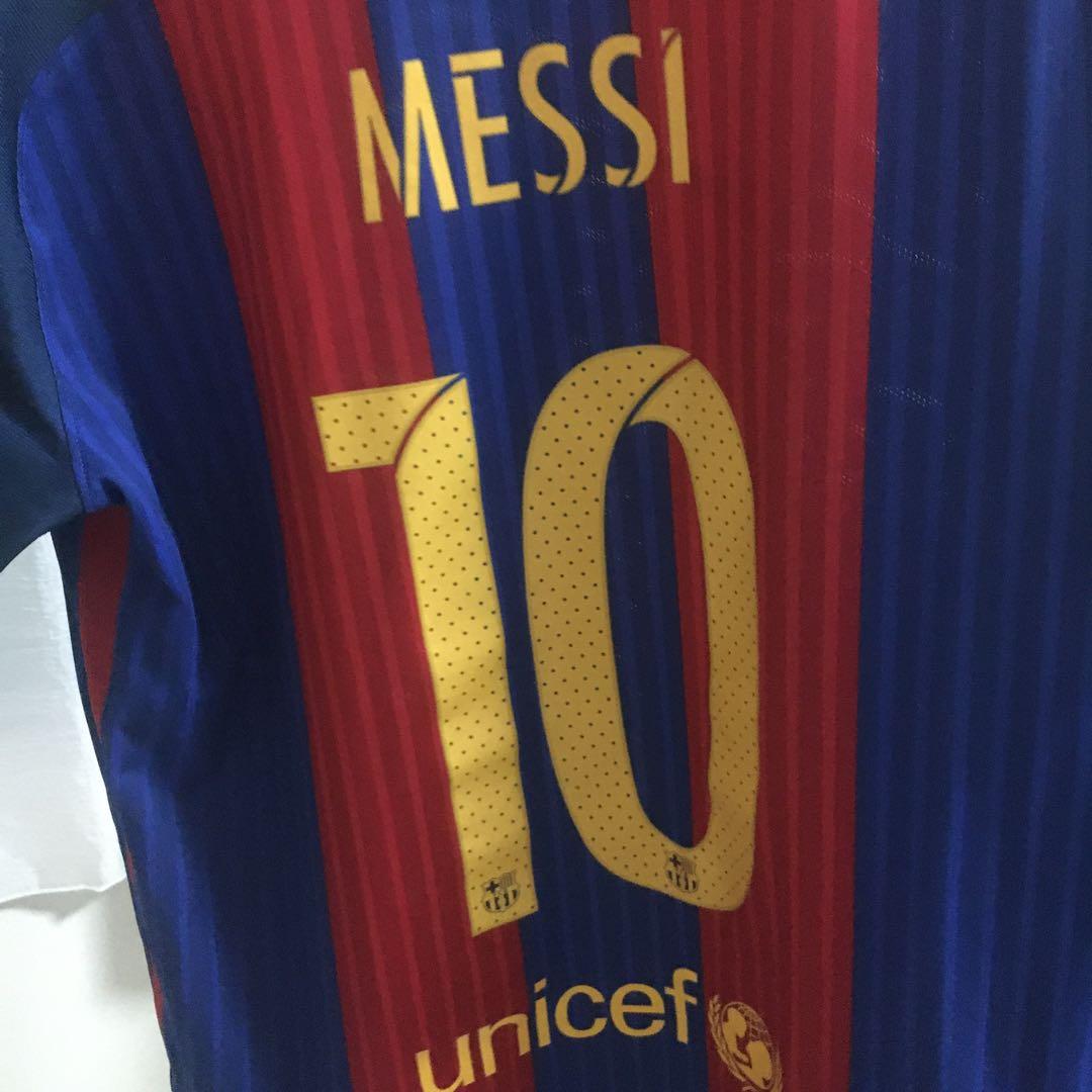 伝説‼️16-17 バルセロナ　メッシ　オーセンティック