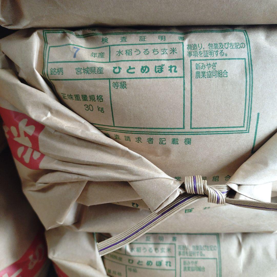 令和7年宮城県産 ひとめぼれ 実質約29kg 玄米