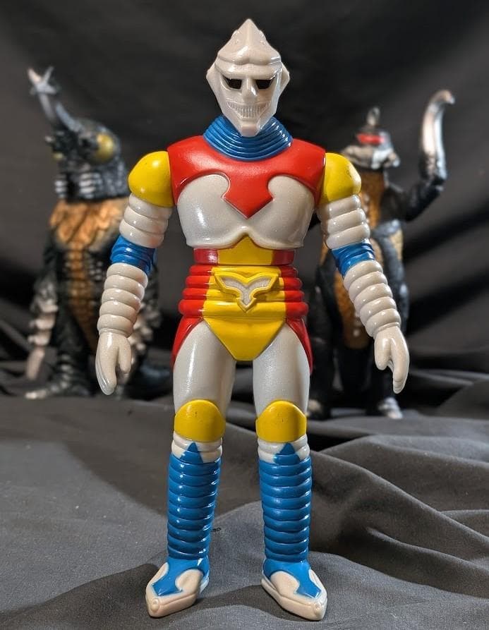 ジェットジャガー・メガロ・ガイガン（バンダイ）昭和ゴジラ登場怪獣 ソフビ３体