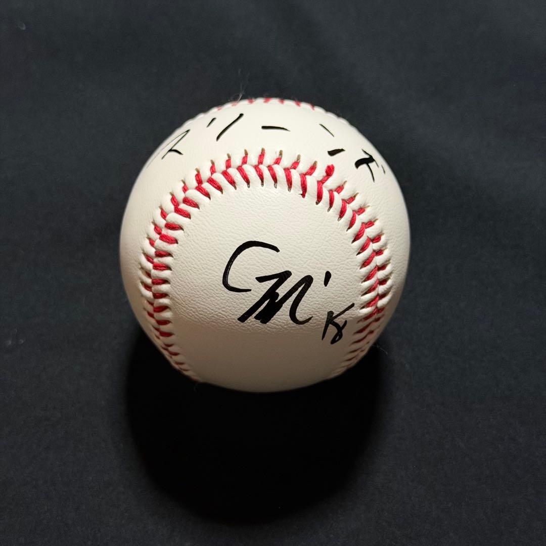 千葉ロッテマリーンズ 石垣元気 直筆サインボール 健大高崎 ドラフト 1位